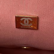 Chanel | Apricot Flap Bag rough golden chain - 22×5×15.5cm - 3