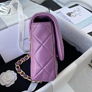 Chanel | Purple Flap Bag rough golden chain - 25×5.5×16.5cm - 5
