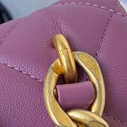 Chanel | Purple Flap Bag rough golden chain - 25×5.5×16.5cm - 3