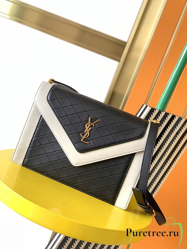 YSL | GABY SATCHEL IN VINTAGE LAMBSKIN - 668863 - 26×18×5cm - 1