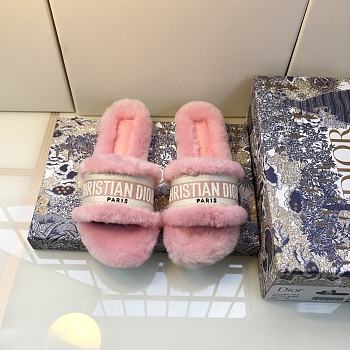 DIOR | Christian Dior SLIPPERS Pink FUR