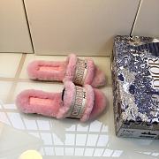 DIOR | Christian Dior SLIPPERS Pink FUR - 2