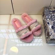 DIOR | Christian Dior SLIPPERS Pink FUR - 4