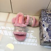 DIOR | Christian Dior SLIPPERS Pink FUR - 5