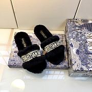 DIOR | Christian Dior SLIPPERS Black FUR - 6