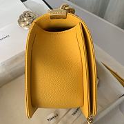 Chanel | Yellow Boy handbag Golden Hardware - A67086 - 6