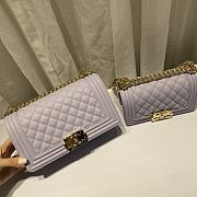 Chanel | Light Purple Boy handbag Gold Hardware - A67086 - 3