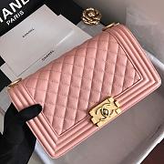 Chanel | Pink Boy handbag Gold Hardware - A67086 - 4