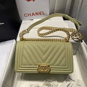Chanel | Le Boy Chevron Old Medium Mint Bag - A67086