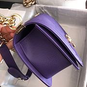 Chanel | Le Boy Chevron Old Medium Purple Bag - A67086 - 3