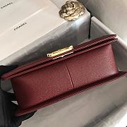 Chanel | Le Boy Chevron Old Medium Red Wine Bag - A67086 - 6