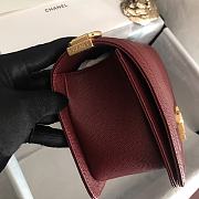 Chanel | Le Boy Chevron Old Medium Red Wine Bag - A67086 - 2