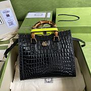 Gucci | Diana small Black crocodile tote bag - 660195 - 20x16x10cm - 1