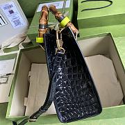 Gucci | Diana small Black crocodile tote bag - 660195 - 20x16x10cm - 4