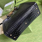 Gucci | Diana small Black crocodile tote bag - 660195 - 20x16x10cm - 2