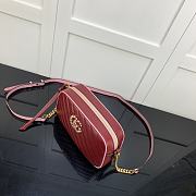 GUCCI | GG Marmont small red shoulder bag - ‎447632 - 24 x 12 x 7cm - 5