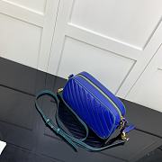 GUCCI | GG Marmont small Blue shoulder bag - ‎447632 - 24 x 12 x 7cm - 3