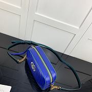GUCCI | GG Marmont small Blue shoulder bag - ‎447632 - 24 x 12 x 7cm - 4