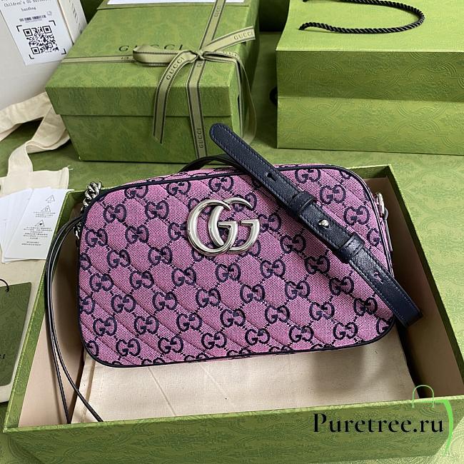 GUCCI | GG Marmont Multicolor small pink bag - 447632  - 1