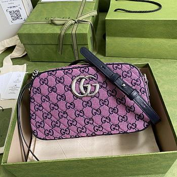 GUCCI | GG Marmont Multicolor small pink bag - 447632 