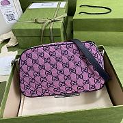GUCCI | GG Marmont Multicolor small pink bag - 447632  - 6
