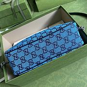 GUCCI | GG Marmont Multicolor small blue bag - 447632 - 3