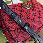 GUCCI | GG Marmont Multicolor small red bag - 447632 - 2