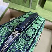GUCCI | GG Marmont Multicolor small Green bag - 447632 - 3