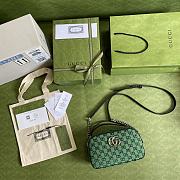 GUCCI | GG Marmont Multicolor small Green bag - 447632 - 5