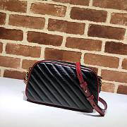 GUCCI | GG Marmont small Black/Red bag - ‎447632 - 24 x 12 x 7cm - 3