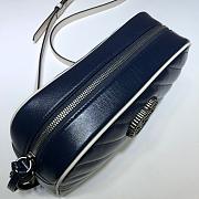 GUCCI | GG Marmont small Blue/White bag - ‎447632 - 24 x 12 x 7cm - 6