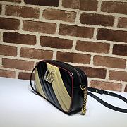  GUCCI | GG Marmont small Yellow/Black/Red bag - ‎447632 - 24 x 12 x 7cm - 6