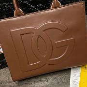 D&G | Small Brown calfskin DG Daily shopper - 36 x 28.5 x 13cm - 5