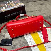 D&G | Sicily Red Bag with logo - 25 x 20 x 12cm - 4