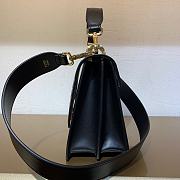 FENDI | KAN U Black leather bag - 8BT315 - 25x18x10.5cm - 2