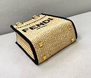 FENDI | Sunshine Shopper Braided straw mini-bag - 8BS051 - 6