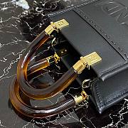 FENDI | Sunshine Shopper Black mini bag - 8BS051 - 13 x 18 x 6.5cm - 4