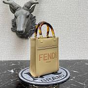 FENDI | Sunshine Shopper Beige mini bag - 8BS051 - 13 x 18 x 6.5cm - 4
