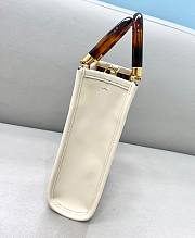 FENDI | Mini White Sunshine Shopper Bag - 8BS051 - 13x18x6cm - 5
