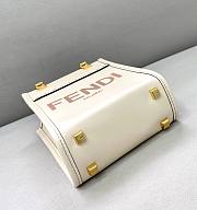 FENDI | Mini White Sunshine Shopper Bag - 8BS051 - 13x18x6cm - 3