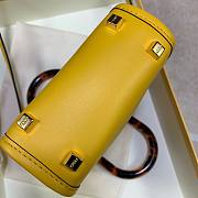 FENDI | Mini Yellow Sunshine Shopper Bag - 8BS051 - 13x18x6.5cm - 6