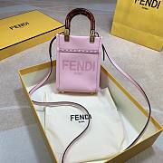 FENDI | Mini Pink Sunshine Shopper Bag - 8BS051 - 13x18x6.5cm - 1