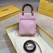 FENDI | Mini Pink Sunshine Shopper Bag - 8BS051 - 13x18x6.5cm - 3