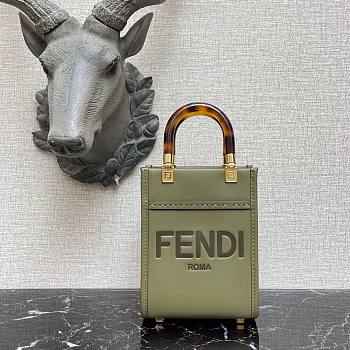 FENDI | Mini Green Sunshine Shopper Bag - 8BS051 - 13x18x6.5cm