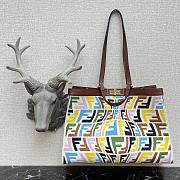 FENDI | PEEKABOO X-TOTE Embroidered Multicolor Bag - 8BH374 - 41*29*16 cm - 4