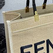 FENDI | SUNSHINE LARGE Woven straw shopper - 8BH372 - 5