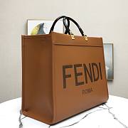 FENDI | Large Sunshine Brown leather shopper - 8BH372 - 40.5 x 21.5 x 35cm - 6