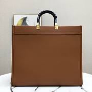 FENDI | Large Sunshine Brown leather shopper - 8BH372 - 40.5 x 21.5 x 35cm - 5