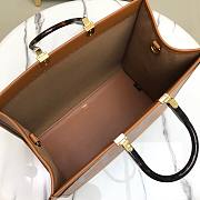 FENDI | Large Sunshine Brown leather shopper - 8BH372 - 40.5 x 21.5 x 35cm - 4