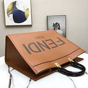 FENDI | Large Sunshine Brown leather shopper - 8BH372 - 40.5 x 21.5 x 35cm - 3